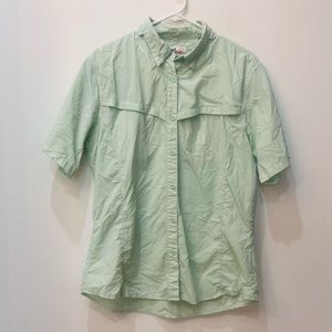 Woman’s world wides sportsman shirt green size Large